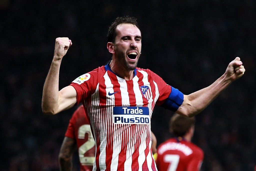 Could Godin be donning the red of Manchester United soon? (Photo by Gonzalo Arroyo Moreno/Getty Images)