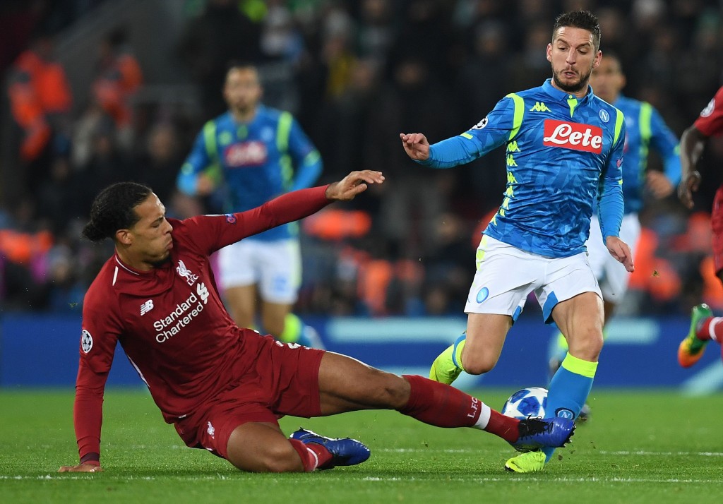 An incident that could have cost Liverpool dearly. (Photo by Paul Ellis/AFP/Getty Images)