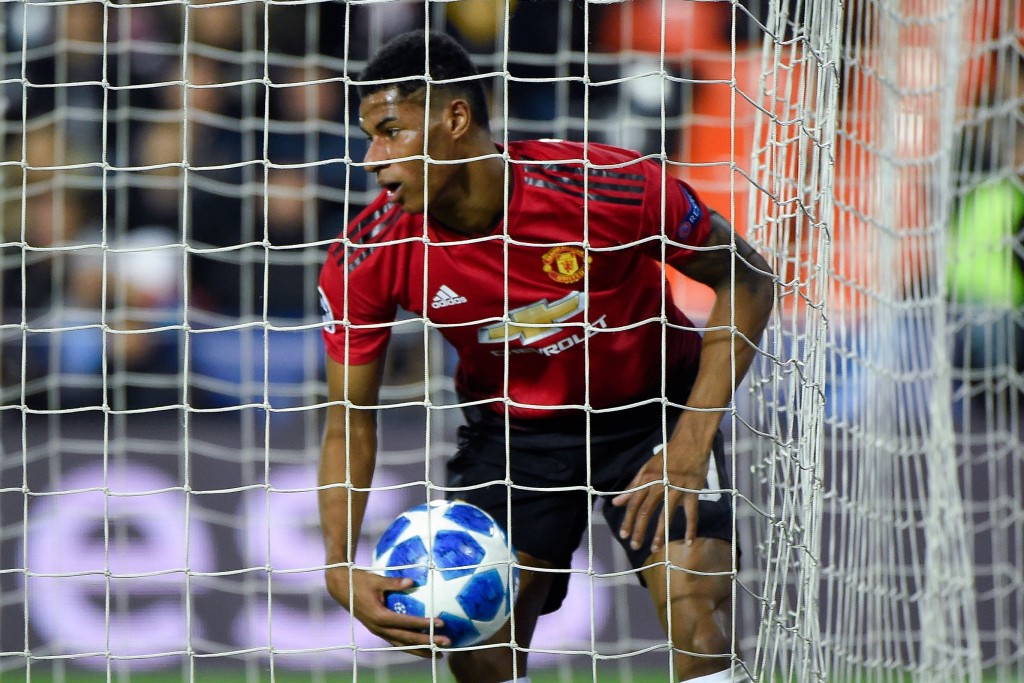 Barcelona, Real Madrid are trying to net a deal for Rashford. (Picture Courtesy - AFP/Getty Images)