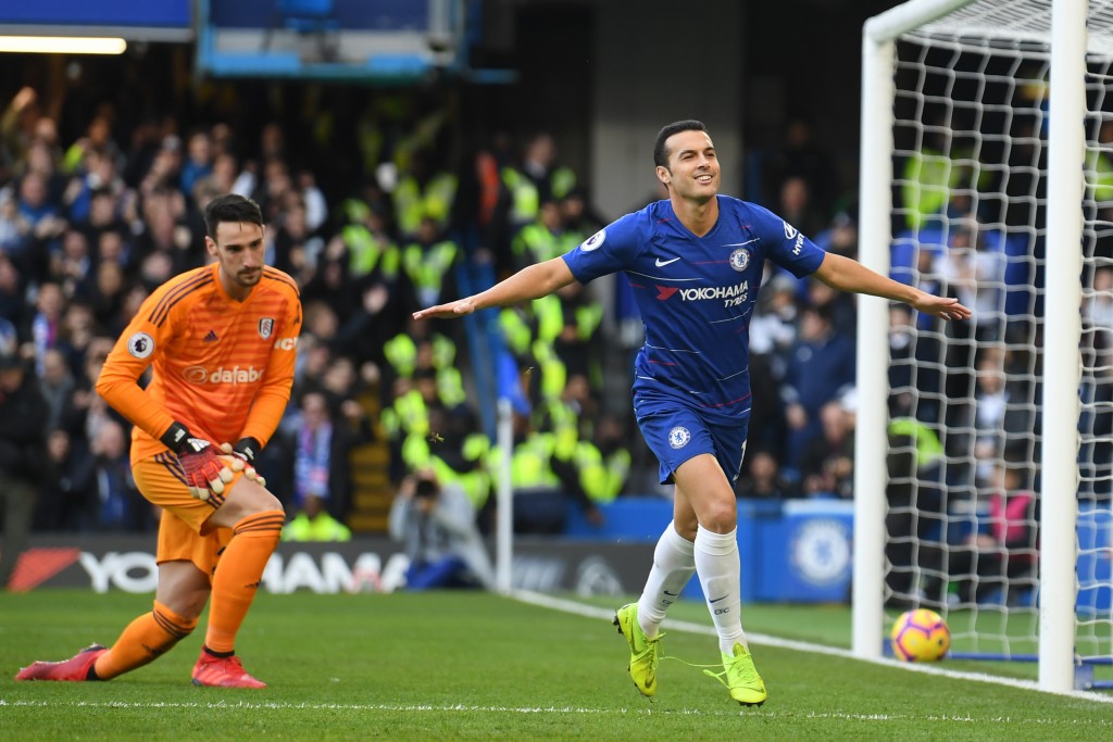 Pedro to the rescue. (Picture Courtesy - AFP/Getty Images)