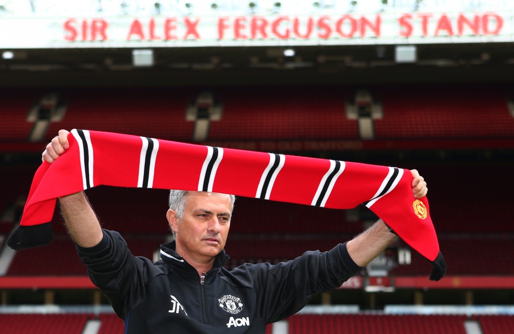 Mourinho finally landed his dream job of managing Manchester United in 2016. (Photo by Dave Thompson/Getty Images)