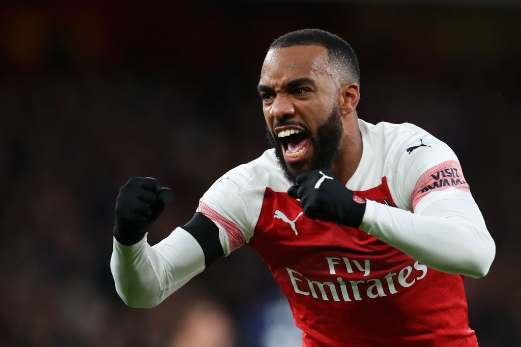 Lacazette finally scored after going several games without a goal. (Photo courtesy: AFP/Getty)