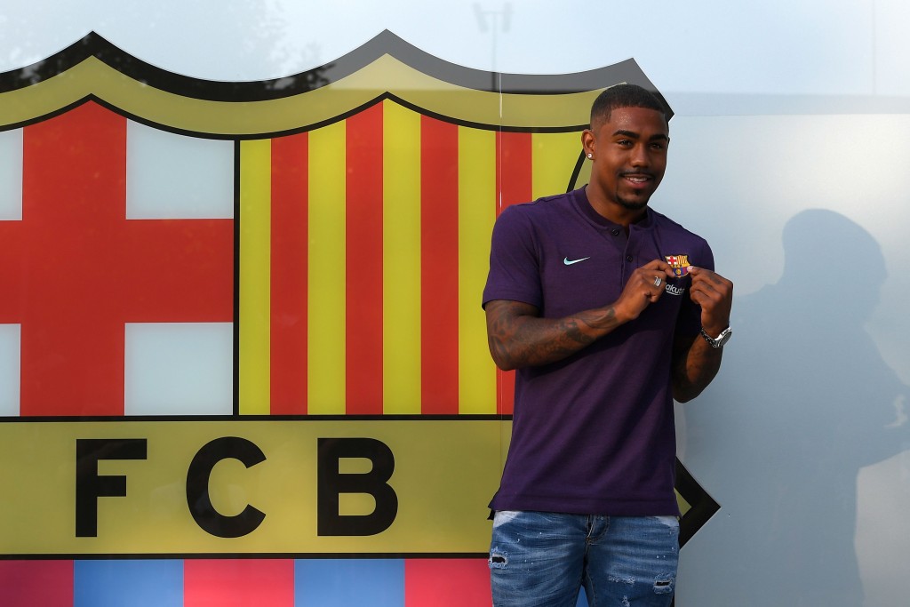 Mere months after making his way to Camp Nou, Malcom's Barcelona future is up in the air. (Photo by Lluis Gene/AFP/Getty Images)