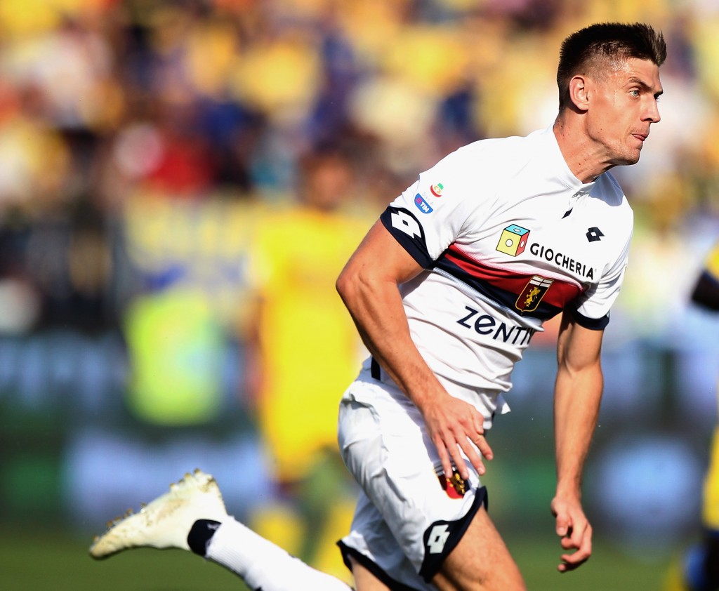 After a cracking spell at Genoa, all eyes will be on Piatek for his AC Milan debut. (Photo by Paolo Bruno/Getty Images)