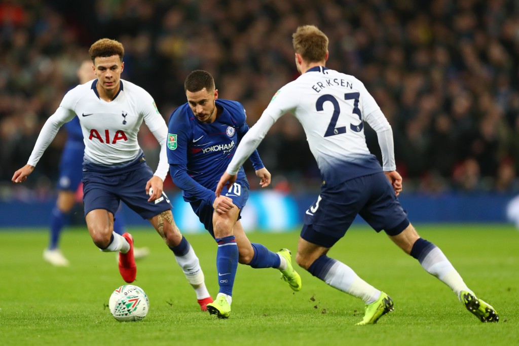Will Eriksen join Hazard at Chelsea or Real Madrid? (Photo by Clive Rose/Getty Images)