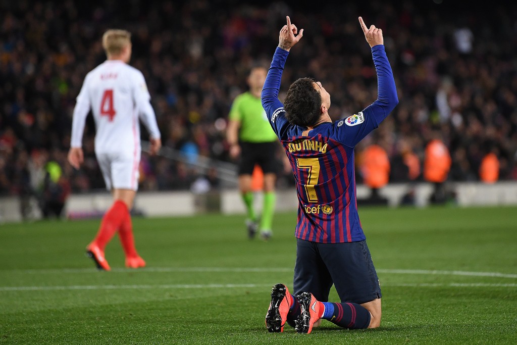 A relieved man, can Coutinho spark a solid run of form? (Photo by David Ramos/Getty Images)