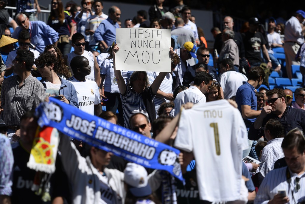 Will Jose Mourinho be the darling of Real Madrid fans again? (Photo by Pierre-Philippe Marcou/AFP/Getty Images)