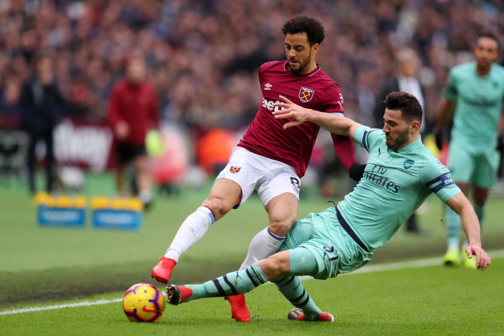 Kolasinac was impressive against West Ham. )Photo courtesy: AFP/Getty)