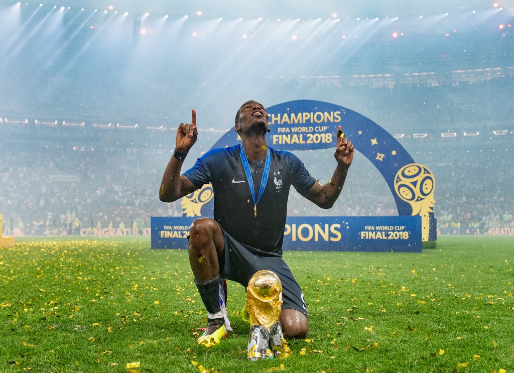 Pogba played an integral role in France's World Cup triumph (Photo by Matthias Hangst/Getty Images)