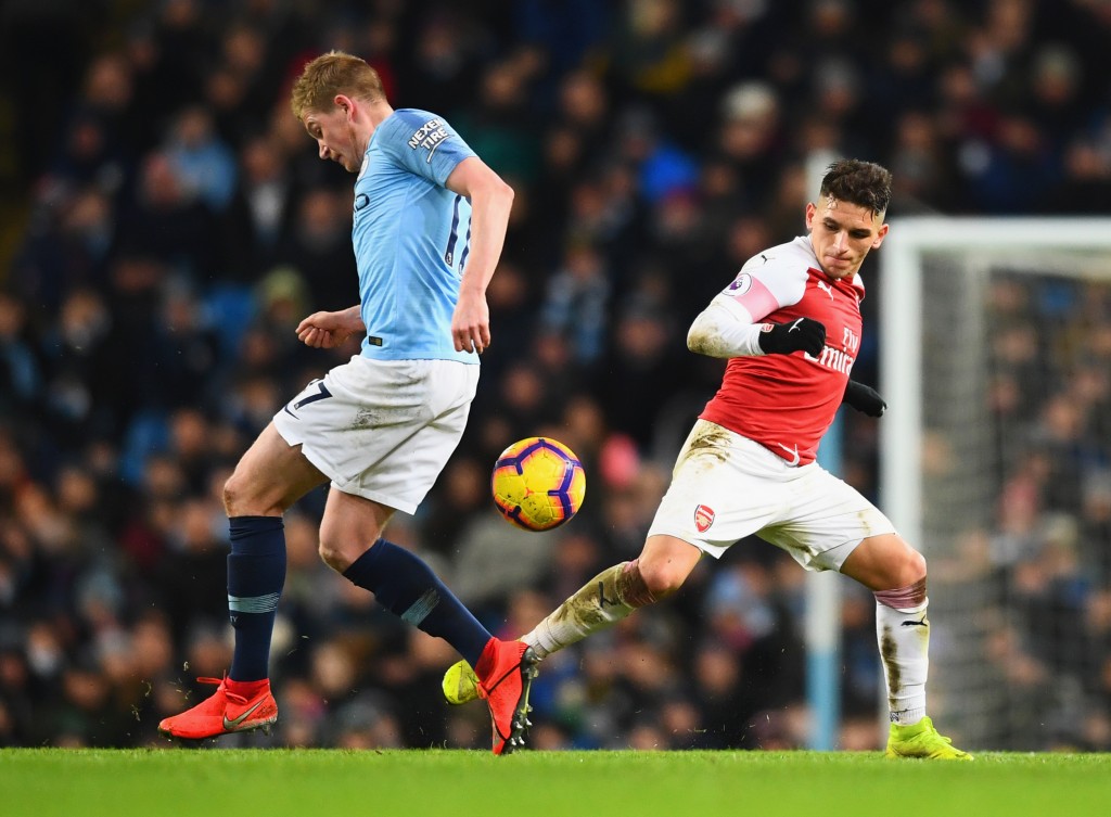 Torreira was a bright spot in a subdued Arsenal performance. (Photo by Clive Mason/Getty Images)
