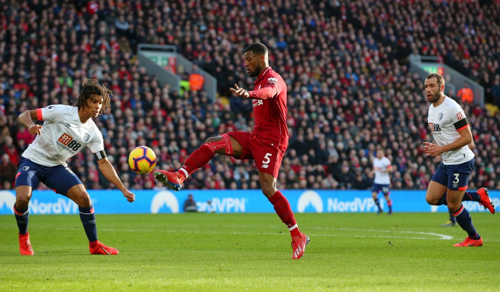 Wijnaldum runs the show for Liverpool (Photo by Alex Livesey/Getty Images)