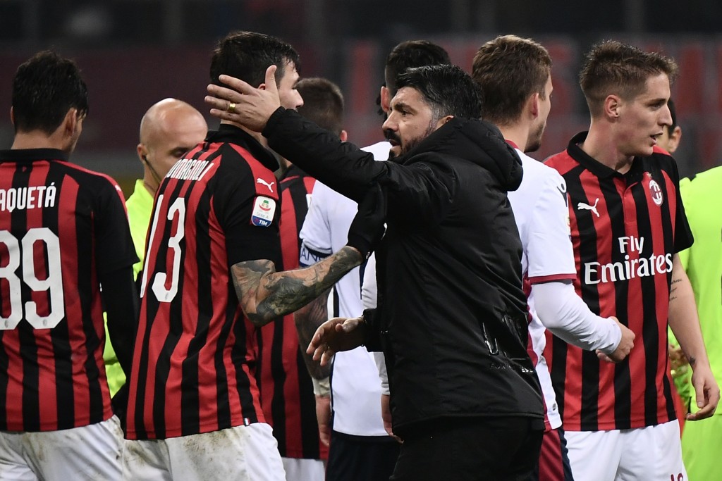 Gattuso's men have been on a solid run of form in recent weeks. (Photo by Marco Bertorello/AFP/Getty Images)