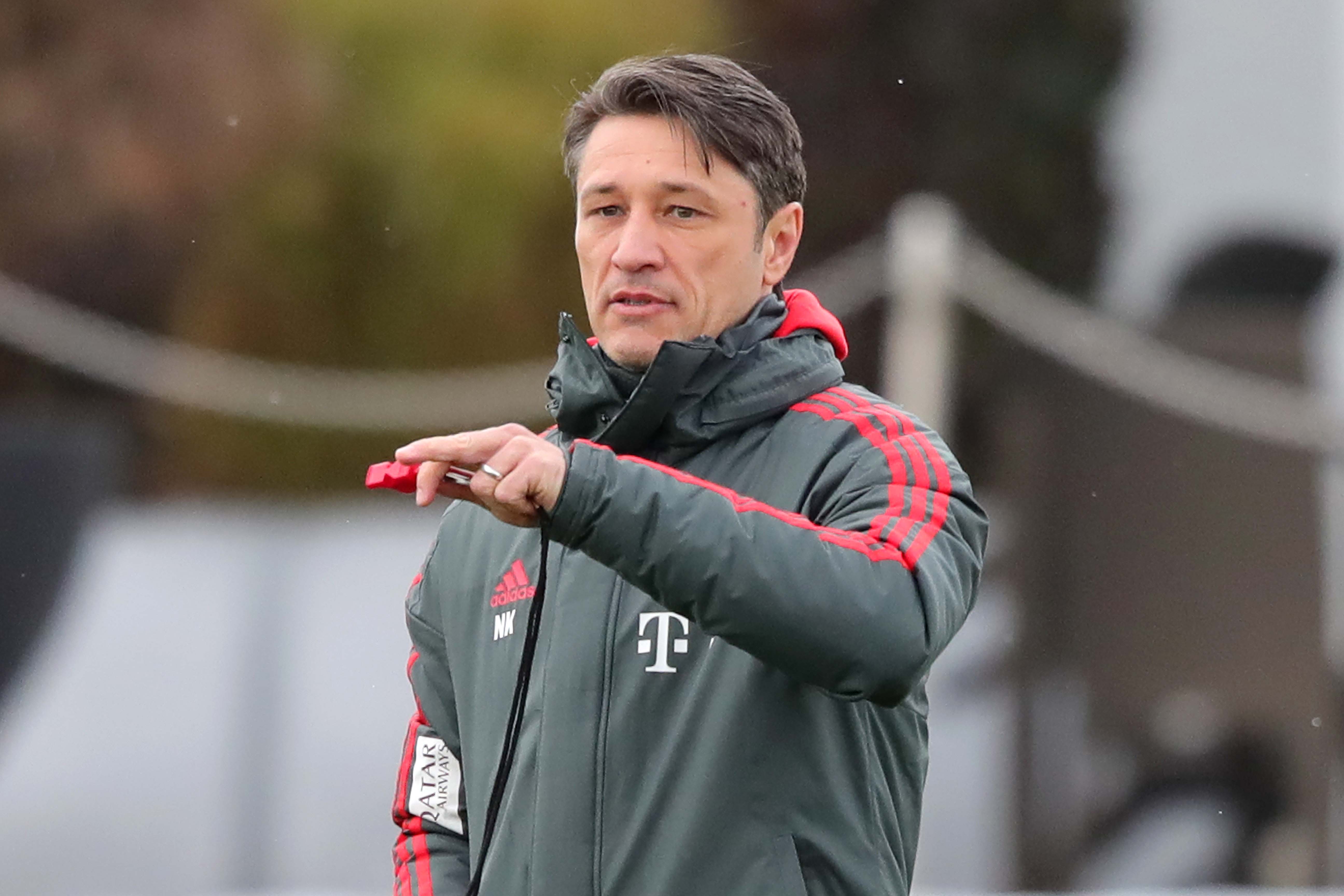 MUNICH, GERMANY - JANUARY 28: Niko Kovac, head coach of Muenchen looks on during a FC Bayern Muenchen training session at Saebener Strasse training ground on January 28, 2019 in Munich, Germany. (Photo by Alexander Hassenstein/Bongarts/Getty Images)