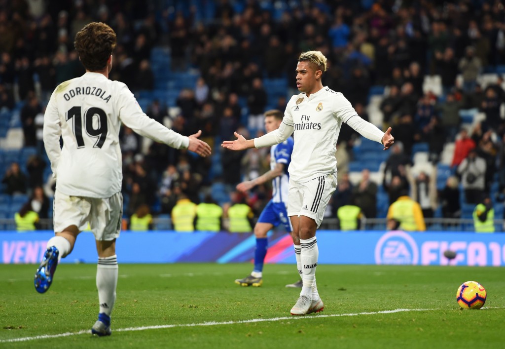 A perfect cross for a confidence boosting goal. (Photo by Denis Doyle/Getty Images)