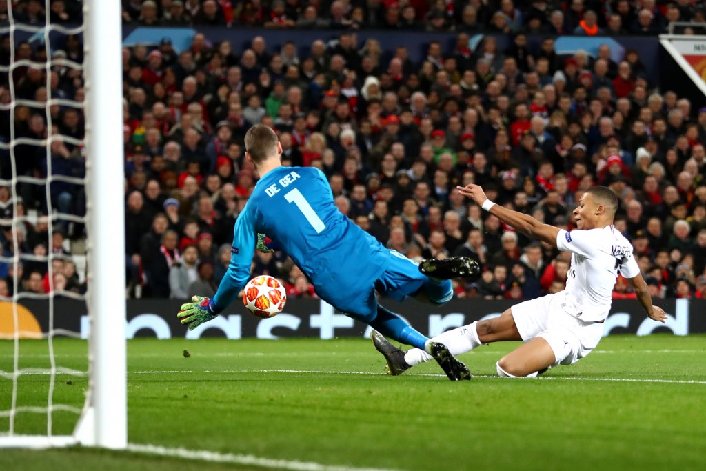 David de Gea saved United's blushes on Tuesday. (Photo by Michael Steele/Getty Images)