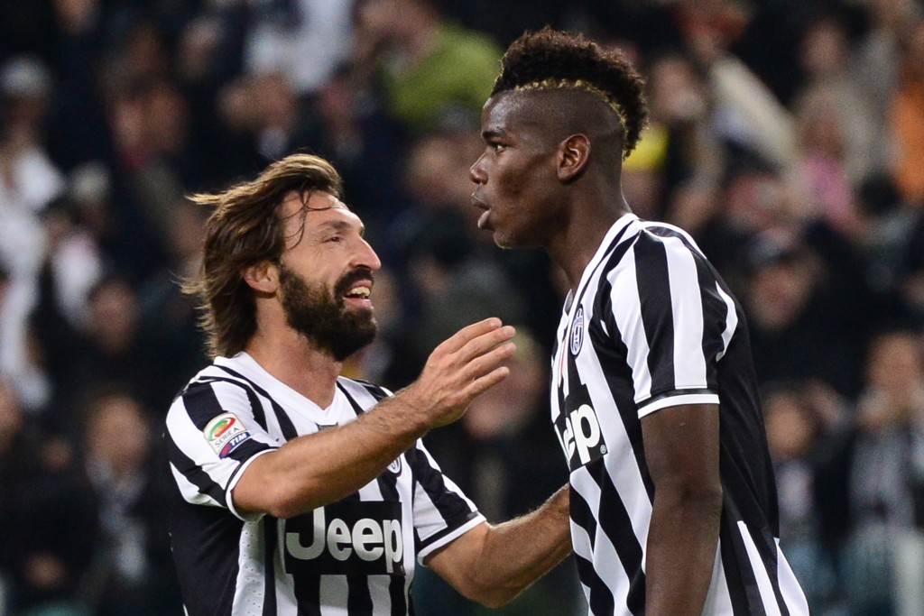 Pogba learned a lot from his time at Juventus with Pirlo (Photo by GIUSEPPE CACACE/AFP/Getty Images)