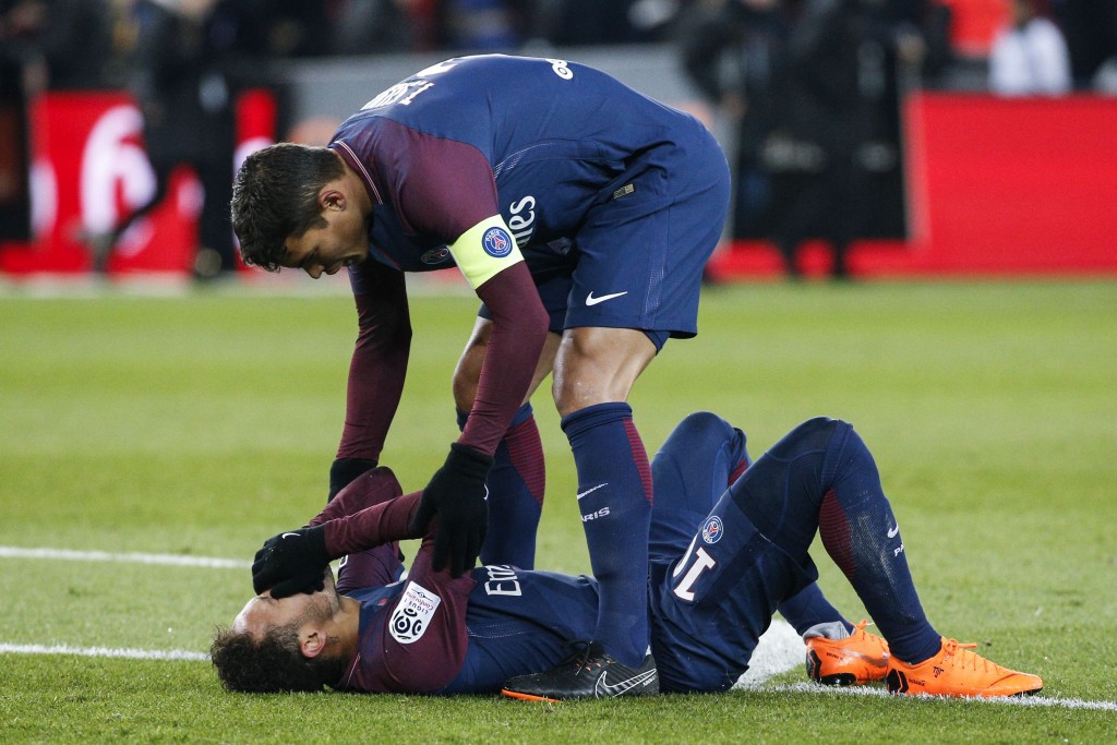 A long-term injury brought a premature end to Neymar's first season at PSG. (Photo by Geoffroy van der Hasselt/AFP/Getty Images)