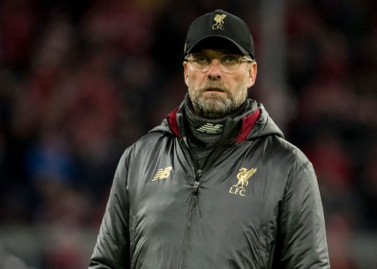 Liverpool's German coach Jurgen Klopp watches the warm up prior to the UEFA Champions League, last 16, second leg football match Bayern Munich v Liverpool in Munich, southern Germany, on March 13, 2019. (Photo by Odd ANDERSEN / AFP) (Photo credit should read ODD ANDERSEN/AFP/Getty Images)