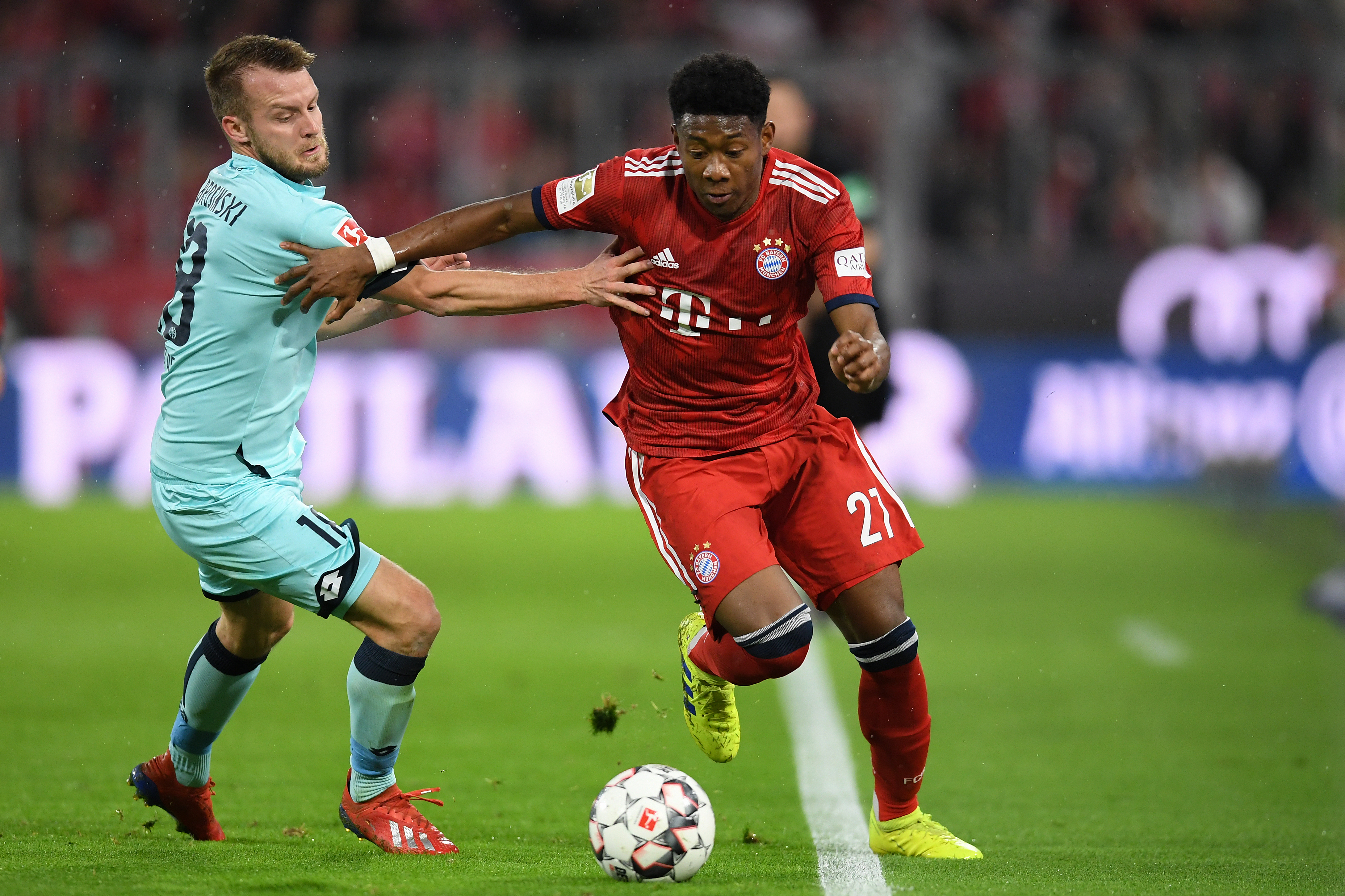 Alaba has been the first choice left-back at Bayern for years and now his place is under threat. (Photo courtesy: AFP/Getty)