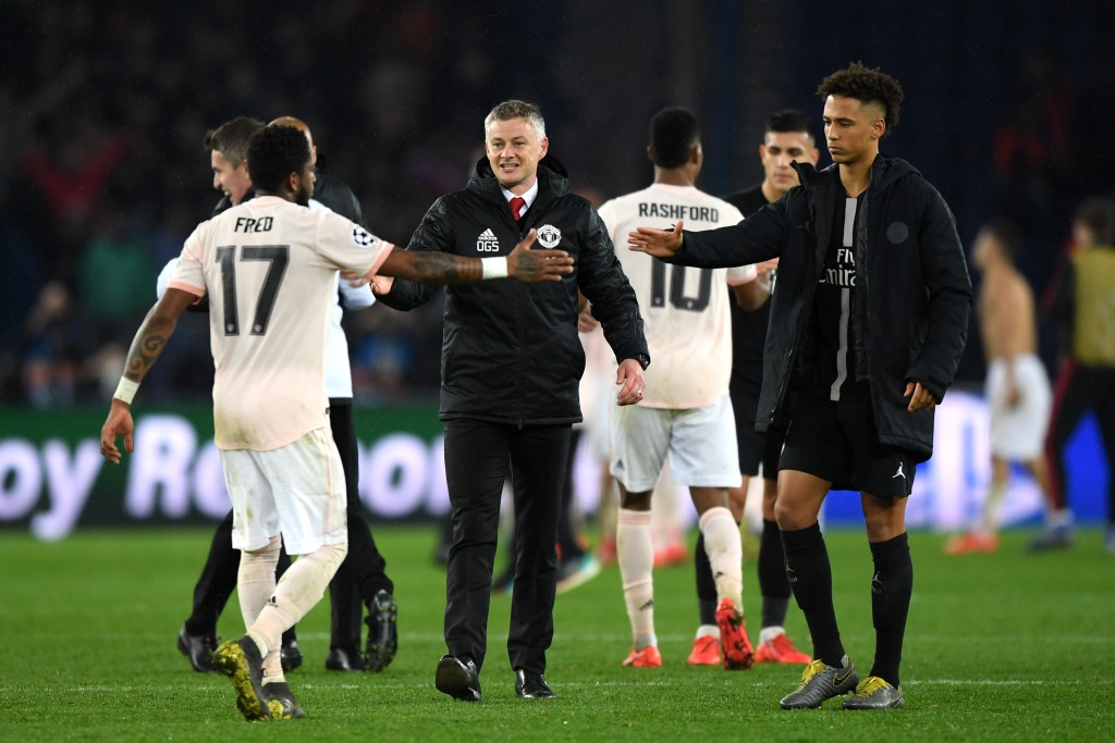 Catching the manager's eye with the PSG display. (Picture Courtesy - AFP/Getty Images)