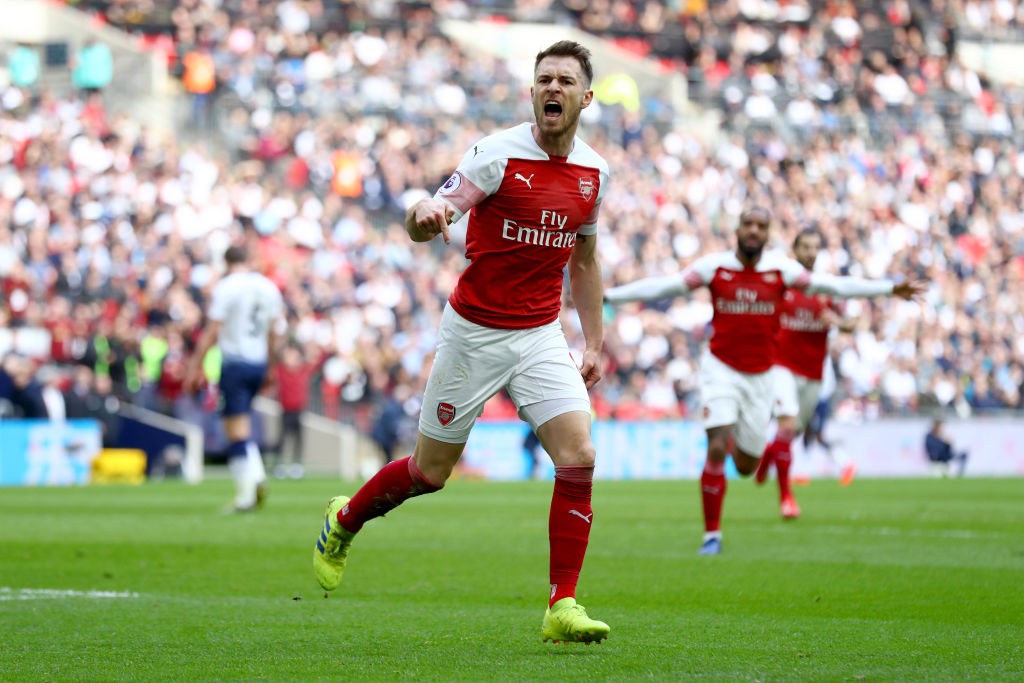 Ramsey on fire! (Photo courtesy: AFP/Getty)