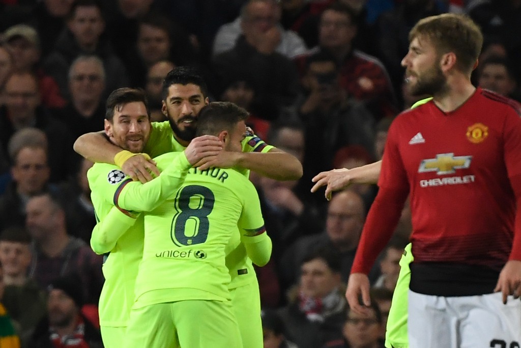 Messi and Suarez combined for Barcelona's goal (Photo by LLUIS GENE/AFP/Getty Images)