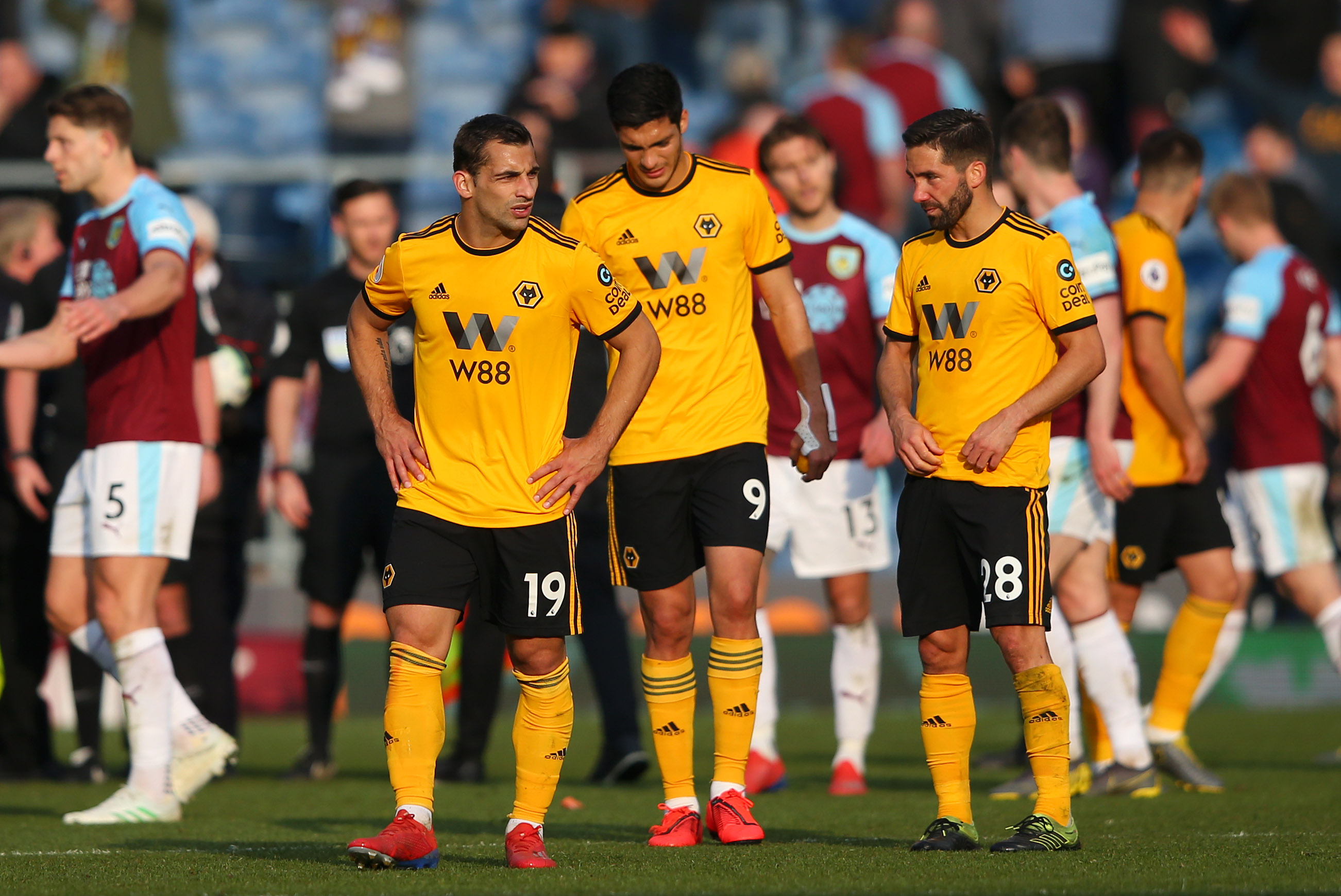 Jonny and Raul Jimenez are out injured while Joao Moutinho is suspended (Photo by Alex Livesey/Getty Images)