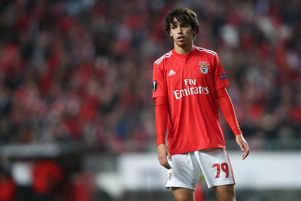 LISBON, PORTUGAL - APRIL 11: Joao Felix of Benfica reacts during the UEFA Europa League Quarter Final First Leg match between Benfica and Eintracht Frankfurt at Estadio do Sport Lisboa e Benfica on April 11, 2019 in Lisbon, Portugal. (Photo by Alex Grimm/Getty Images)