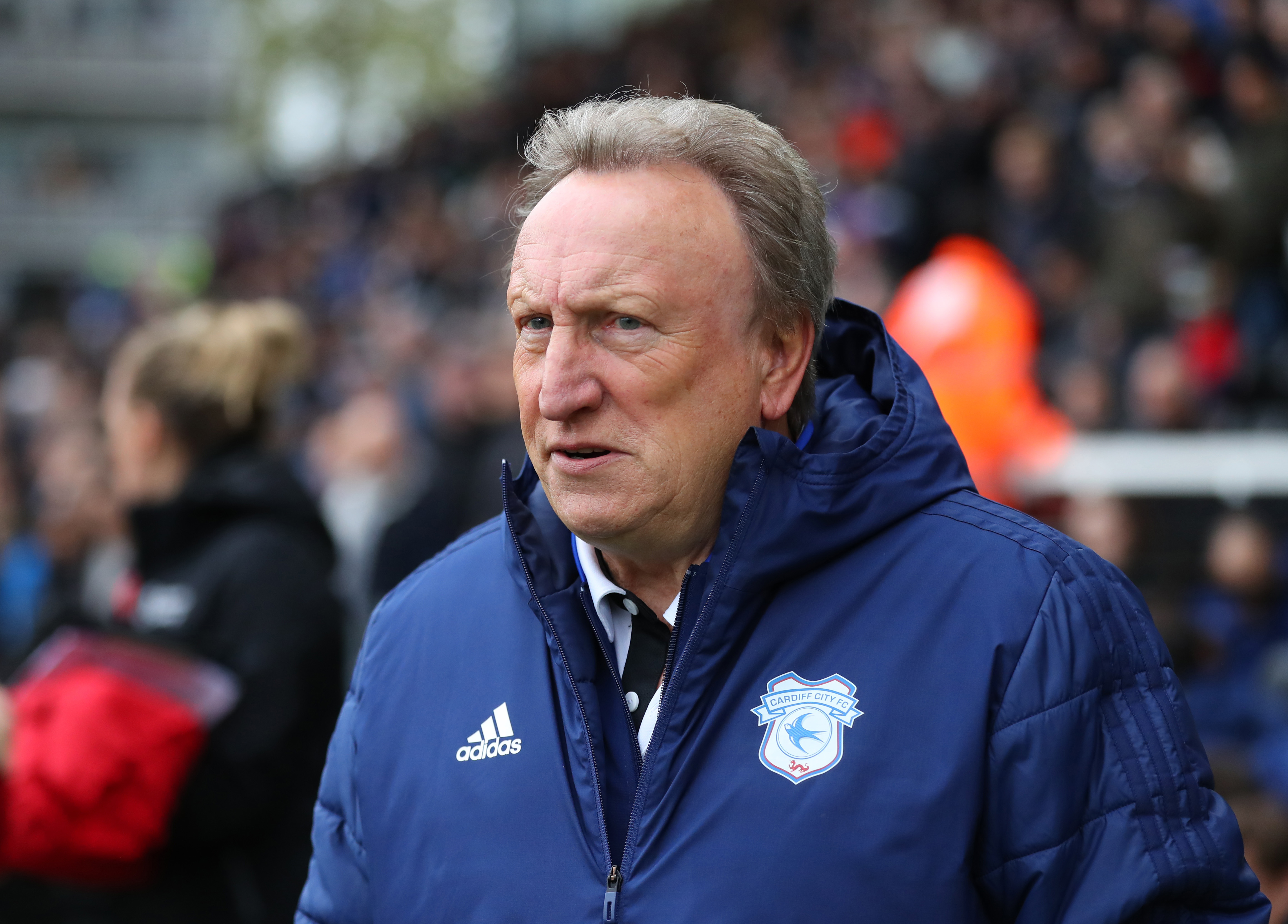 LONDON, ENGLAND - APRIL 27: Neil Warnock manager of Cardiff City during the Premier League match between Fulham FC and Cardiff City at Craven Cottage on April 27, 2019 in London, United Kingdom. (Photo by Catherine Ivill/Getty Images)
