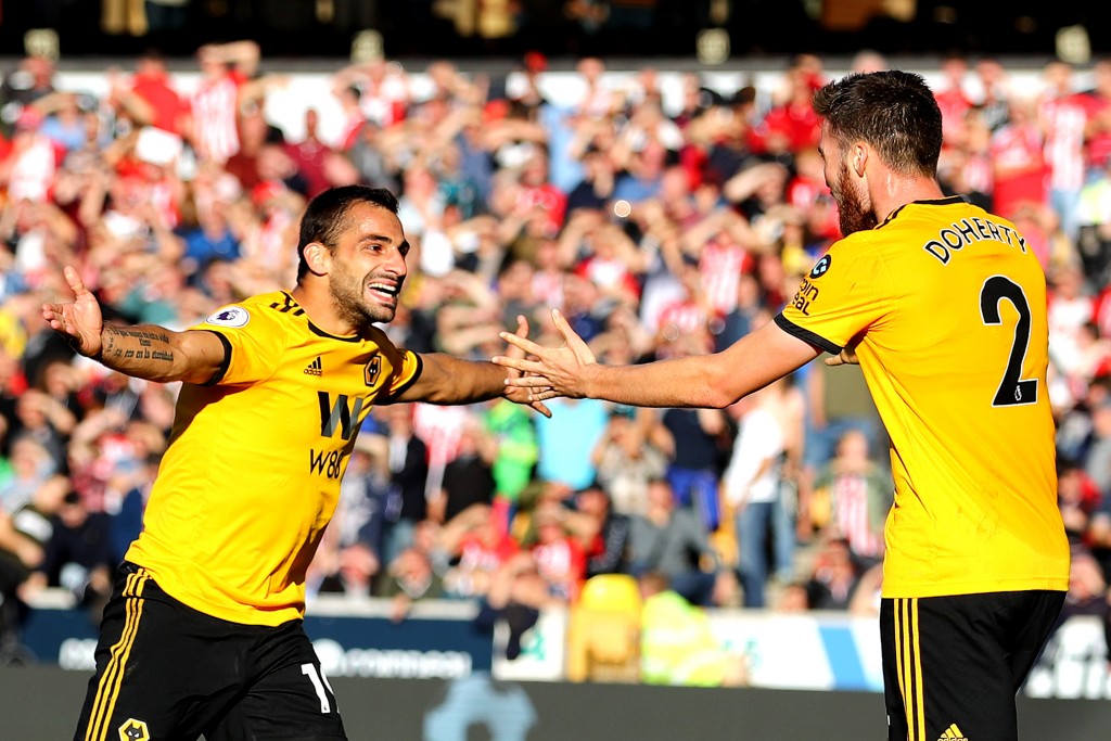 The camaraderie between Jonny and Matt Doherty has served Wolves well this season. (Picture Courtesy - AFP/Getty Images)