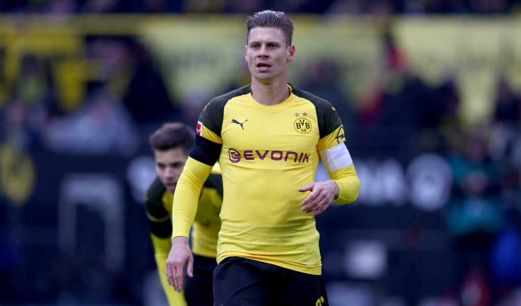DORTMUND, GERMANY - FEBRUARY 09: Lukasz Piszczek of Dortmund looks on during the Bundesliga match between Borussia Dortmund and TSG 1899 Hoffenheim at Signal Iduna Park on February 09, 2019 in Dortmund, Germany. (Photo by Lars Baron/Bongarts/Getty Images)