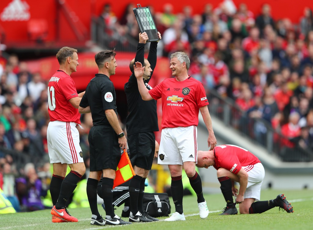 Sheringham has some transfer advice for former teammate and current United boss Solskjaer (Photo by Matthew Lewis/Getty Images)