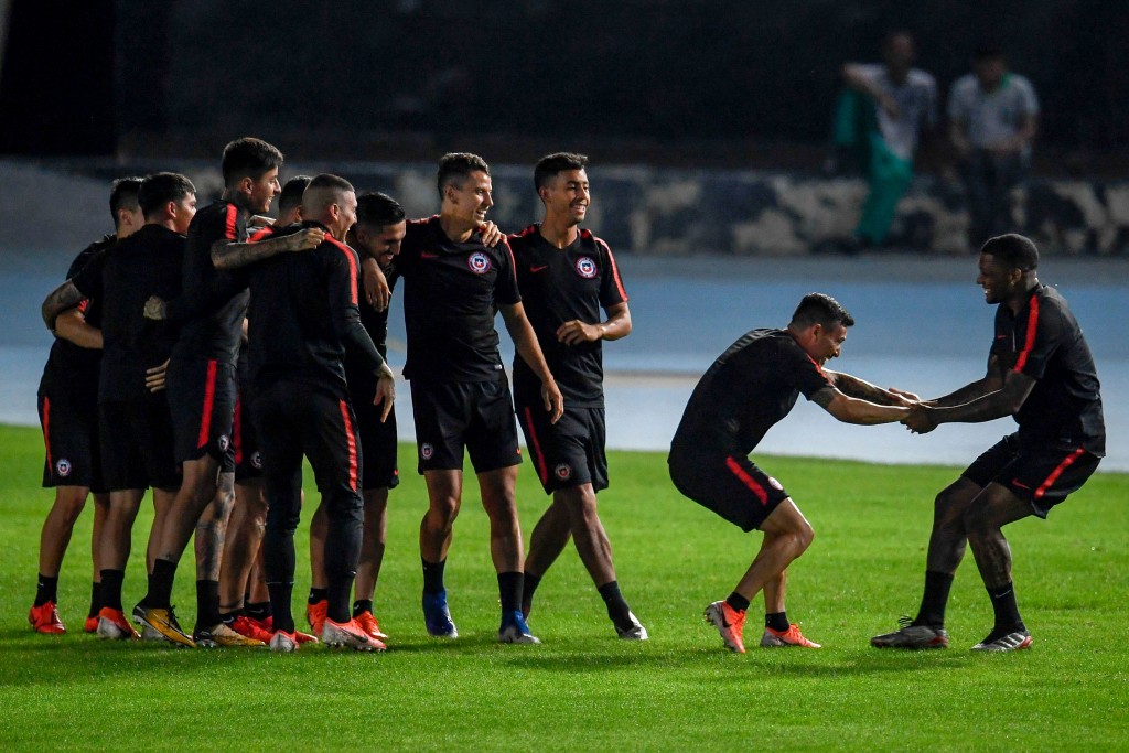Chile's defence of the Copa America trophy has begun on a strong note (Photo by MAURO PIMENTEL/AFP/Getty Images)