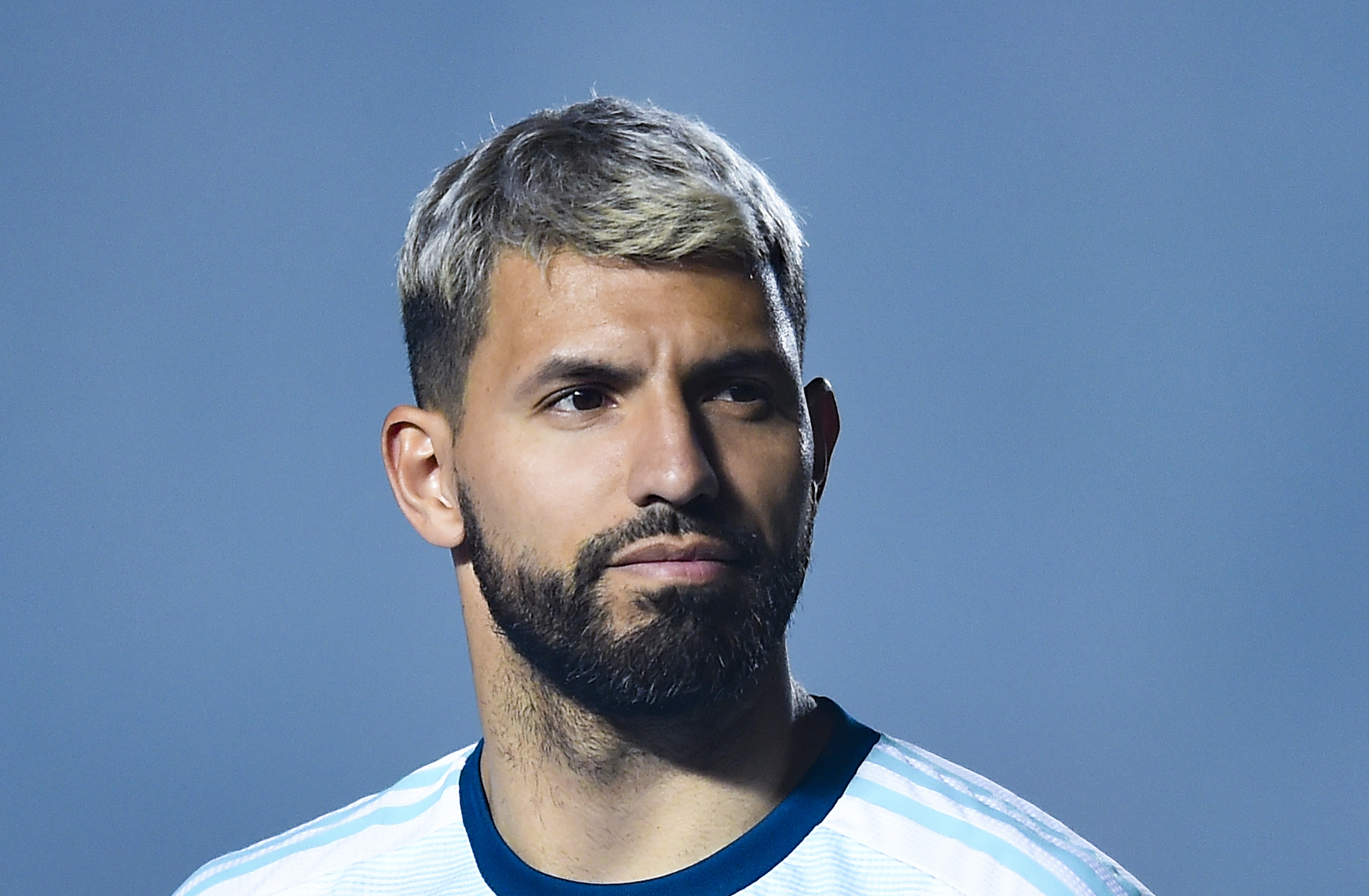 Is Aguero battling weight issues? (Photo by Marcelo Endelli/Getty Images)
