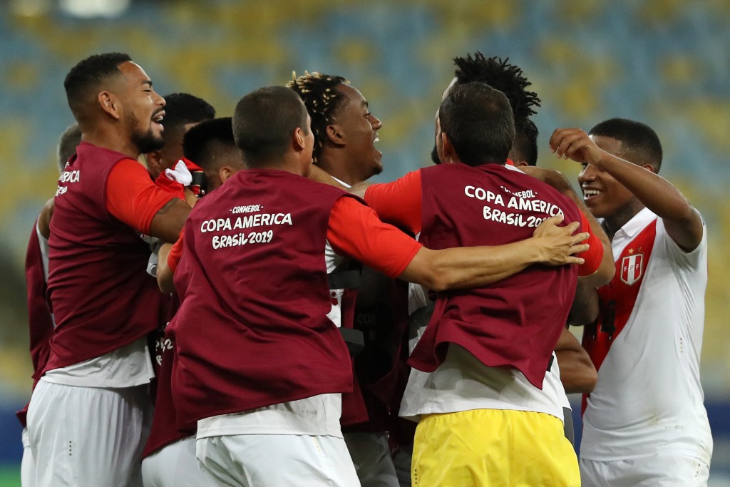 Peru are in contention to top the group after their 3-1 win over Bolivia. (Photo by Bruna Prado/Getty Images)
