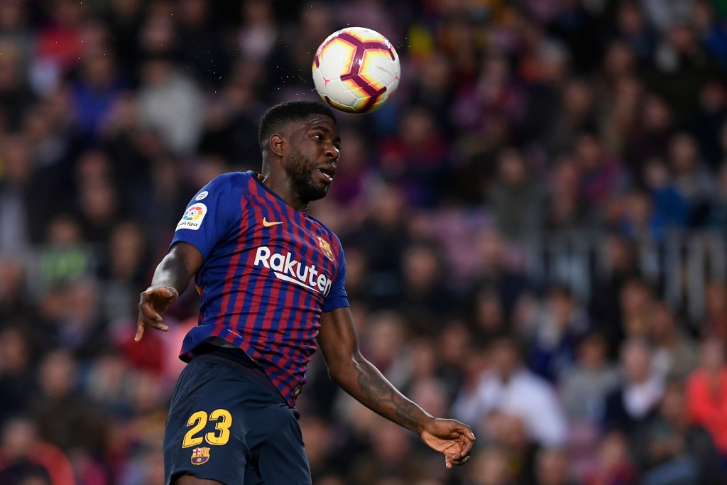 Could Umtiti soon be heading to the Premier League? (Photo by Lluis Gene/AFP/Getty Images)