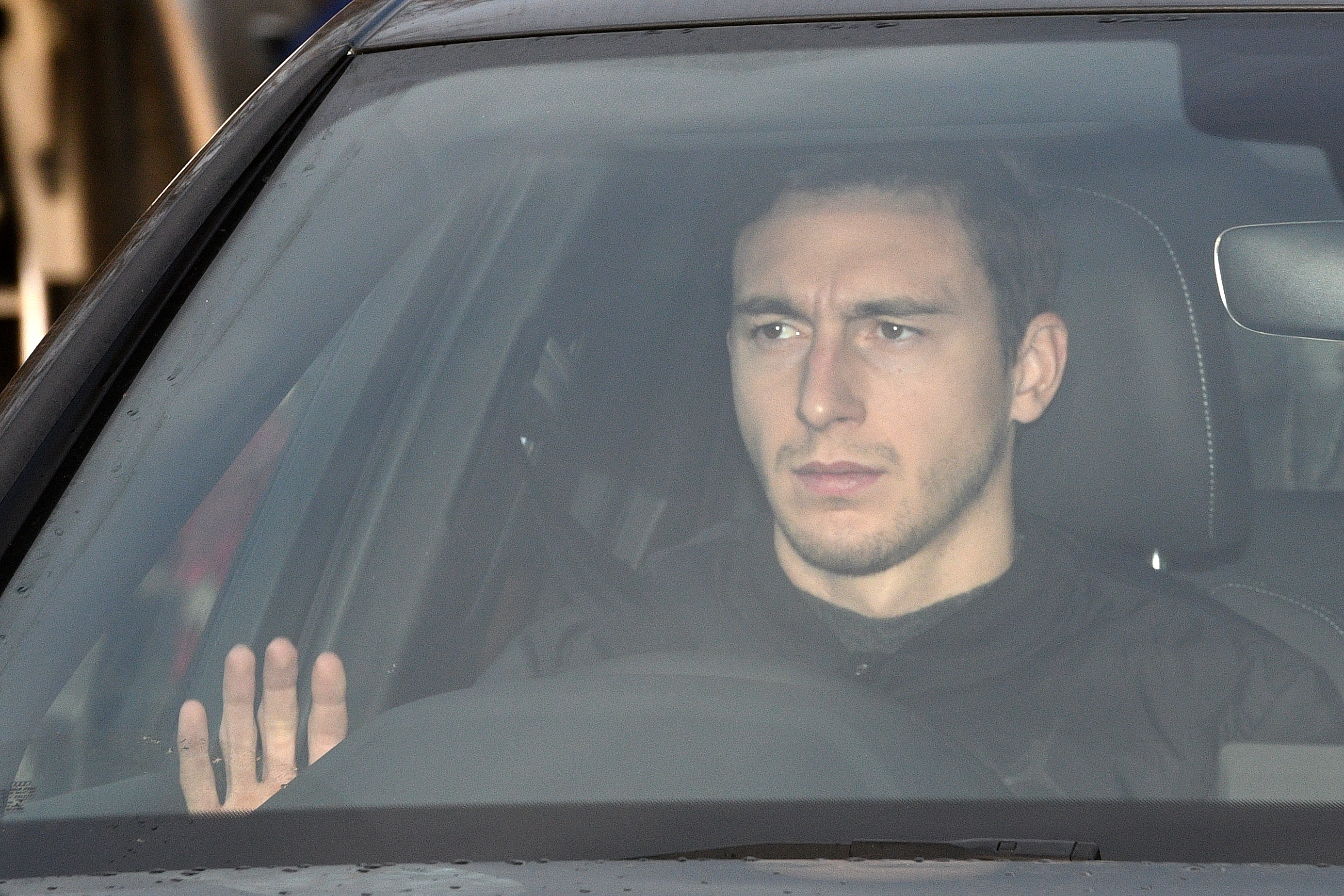 Manchester United's Italian defender Matteo Darmian arrives at the club's Carrington Training complex in Manchester, north west England on December 20, 2018. - Ole Gunnar Solskjaer was Wednesday handed the daunting task of saving Manchester United's season after the disastrous final few months of Jose Mourinho's reign. (Photo by Oli SCARFF / AFP)        (Photo credit should read OLI SCARFF/AFP/Getty Images)