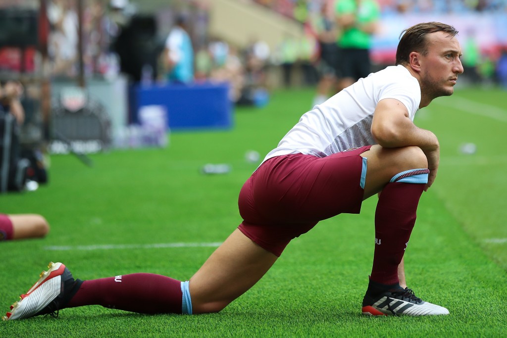 Captain Noble is a doubt for Saturday (Photo by Lintao Zhang/Getty Images for Premier League)