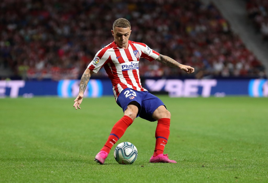MADRID, SPAIN - AUGUST 18: Kieran Trippier of Atletico Madrid in action during the Liga match between Club Atletico de Madrid and Getafe CF at Wanda Metropolitano on August 18, 2019 in Madrid, Spain. (Photo by Angel Martinez/Getty Images)