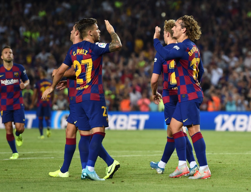 Perez and Griezmann scripted the Barcelona comeback tale. (Photo by Alex Caparros/Getty Images)