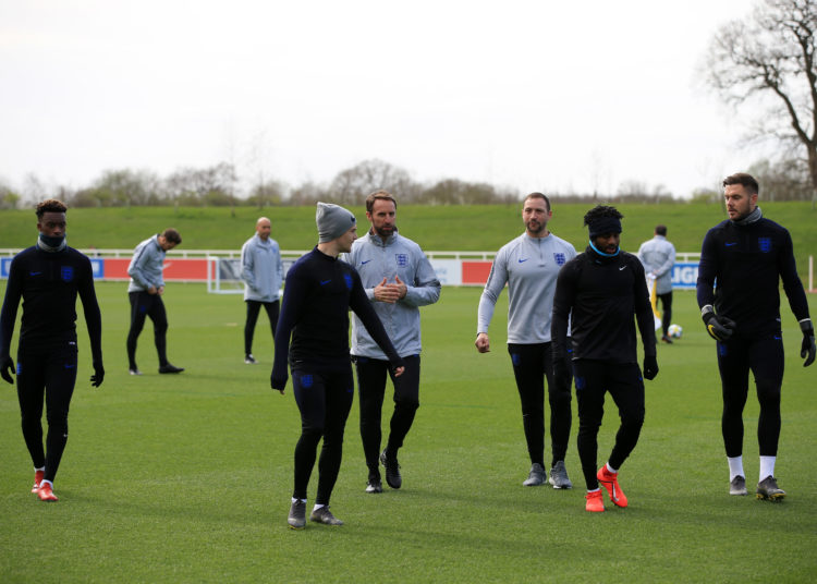 Getting set for the next challenge. (Photo by Marc Atkins/Getty Images)