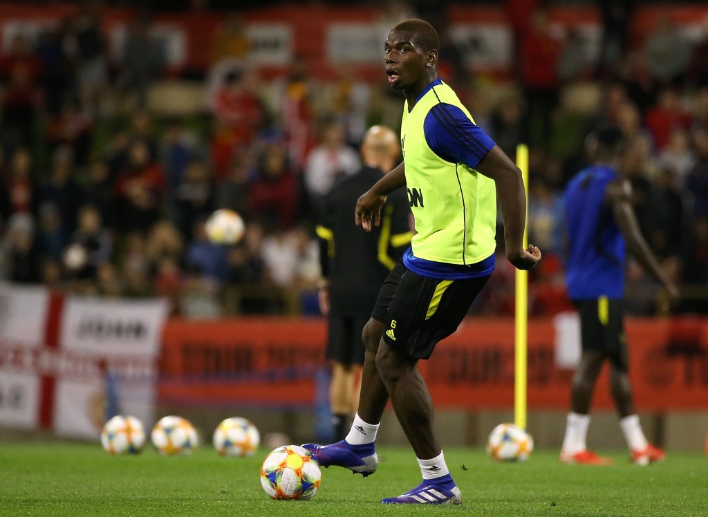 Pogba could feature against Rochdale. (Photo by Paul Kane/Getty Images)