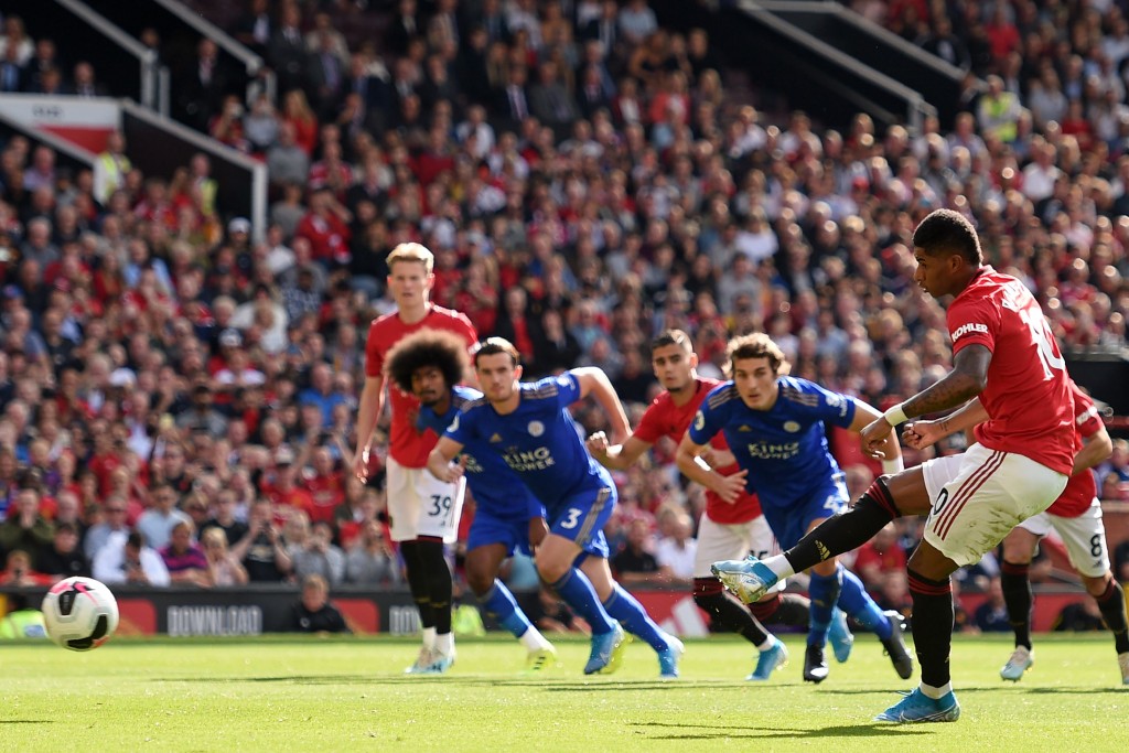 Made no mistake from the penalty spot (Photo by Oli Scarff/AFP/Getty Images)