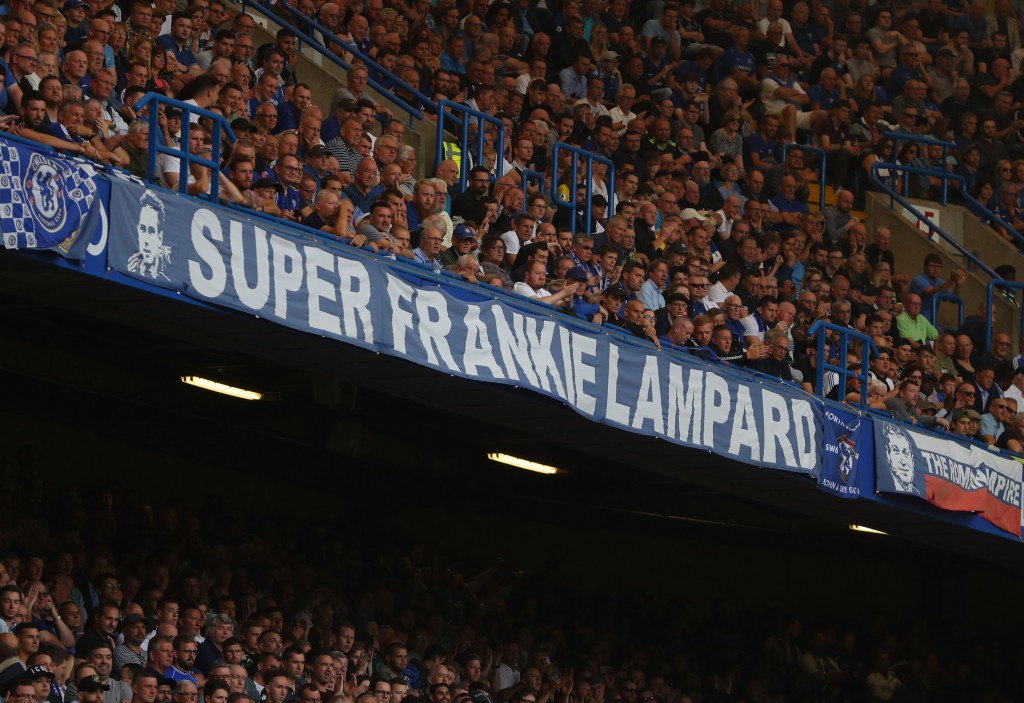 The fans are set to be behind Frank Lampard, hoping for the experiment to be successful. (Picture Courtesy - AFP/Getty Images)