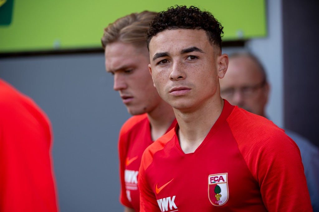 FREIBURG IM BREISGAU, GERMANY - SEPTEMBER 21: Ruben Vargas of FC Augsburg looks on prior the Bundesliga match between Sport-Club Freiburg and FC Augsburg at Schwarzwald-Stadion on September 21, 2019 in Freiburg im Breisgau, Germany. (Photo by Robert Hradil/Bongarts/Getty Images)