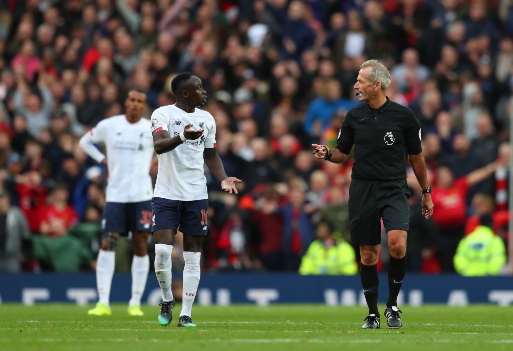 Mane had a goal ruled out for handball (Photo by Catherine Ivill/Getty Images)
