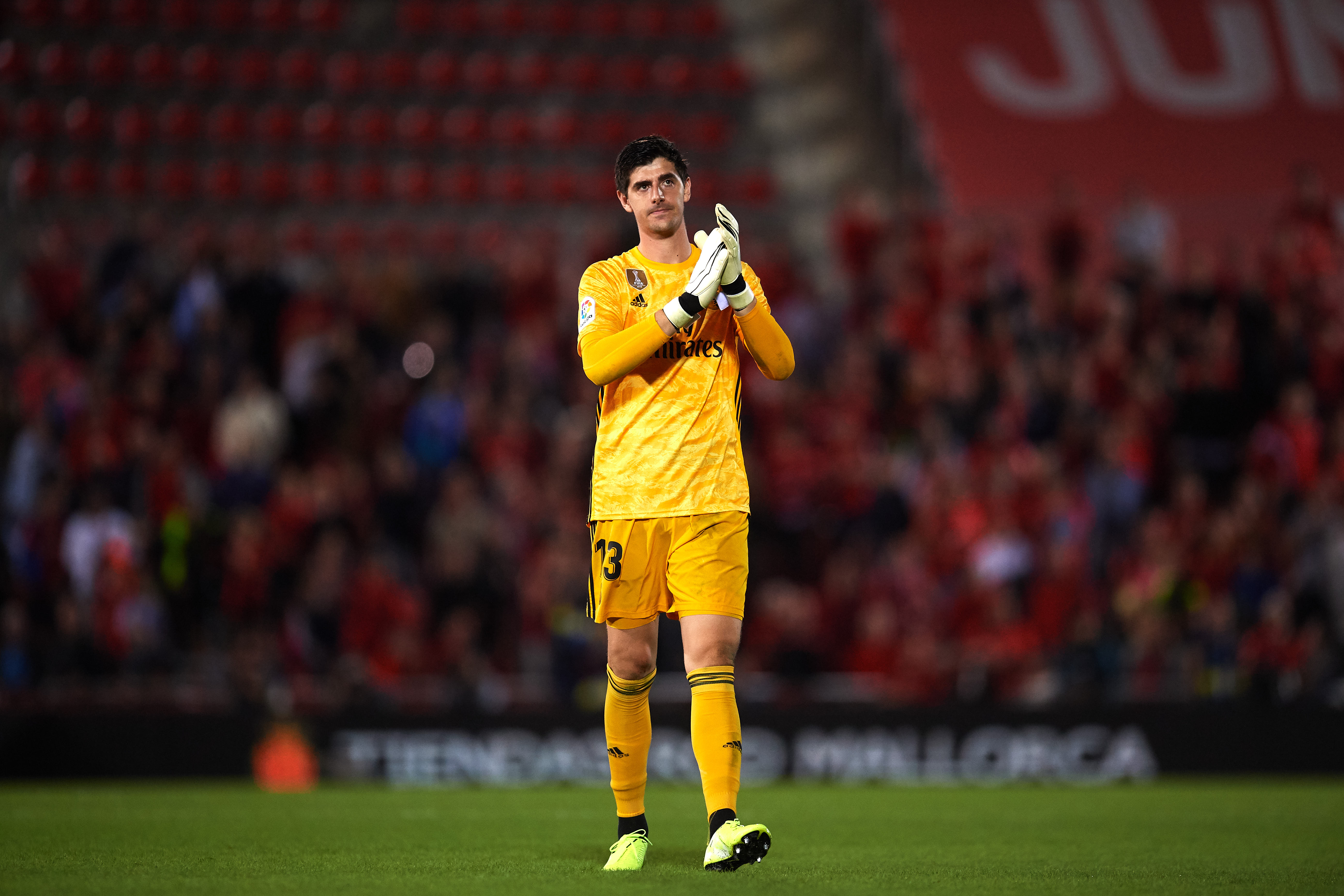 Thibaut Courtois on Bayern Munich's radar. (Photo by Alex Caparros/Getty Images)