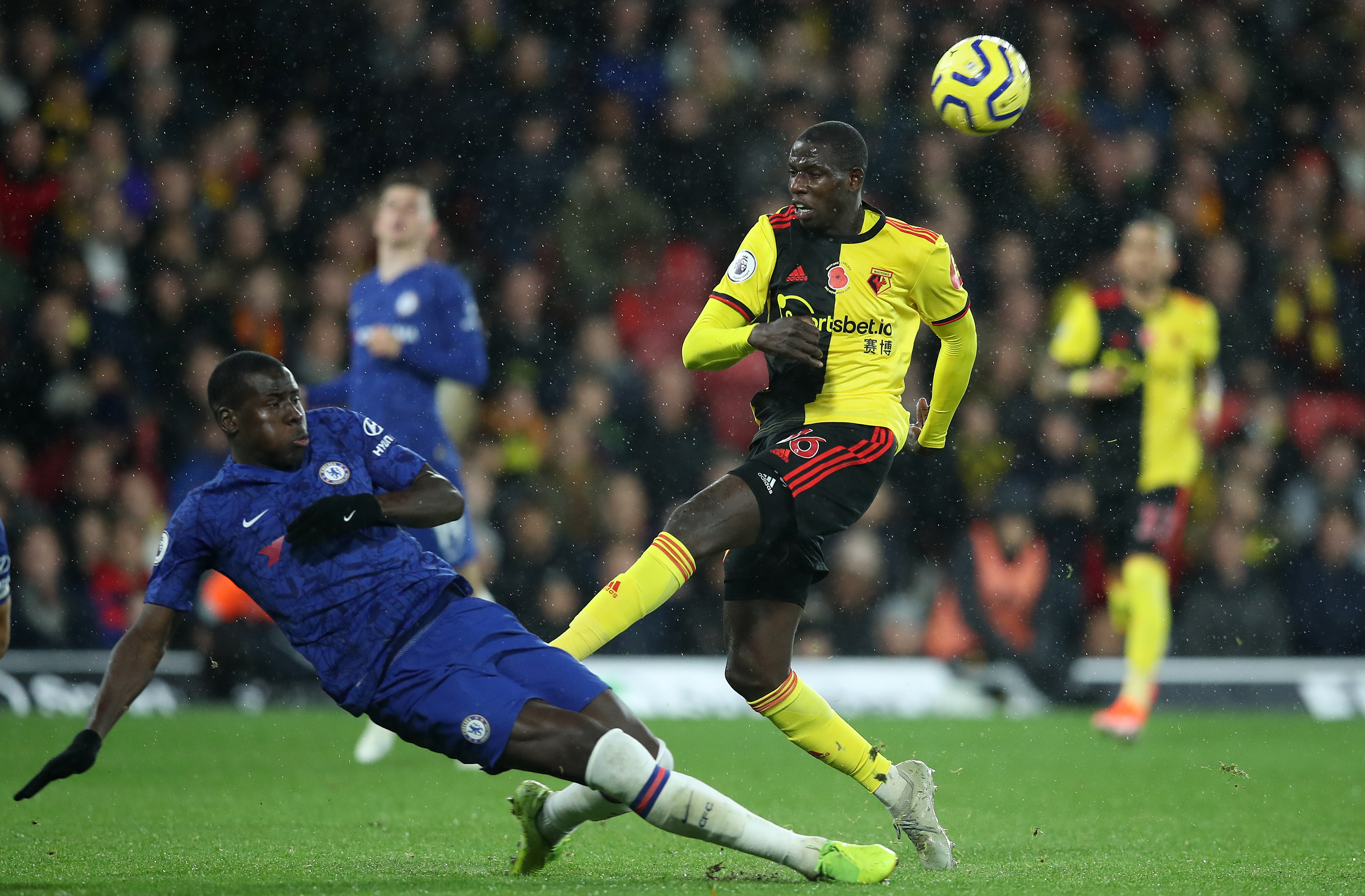 Is Doucoure (R) an option worth considering for Arsenal and Everton? (Photo by Christopher Lee/Getty Images)