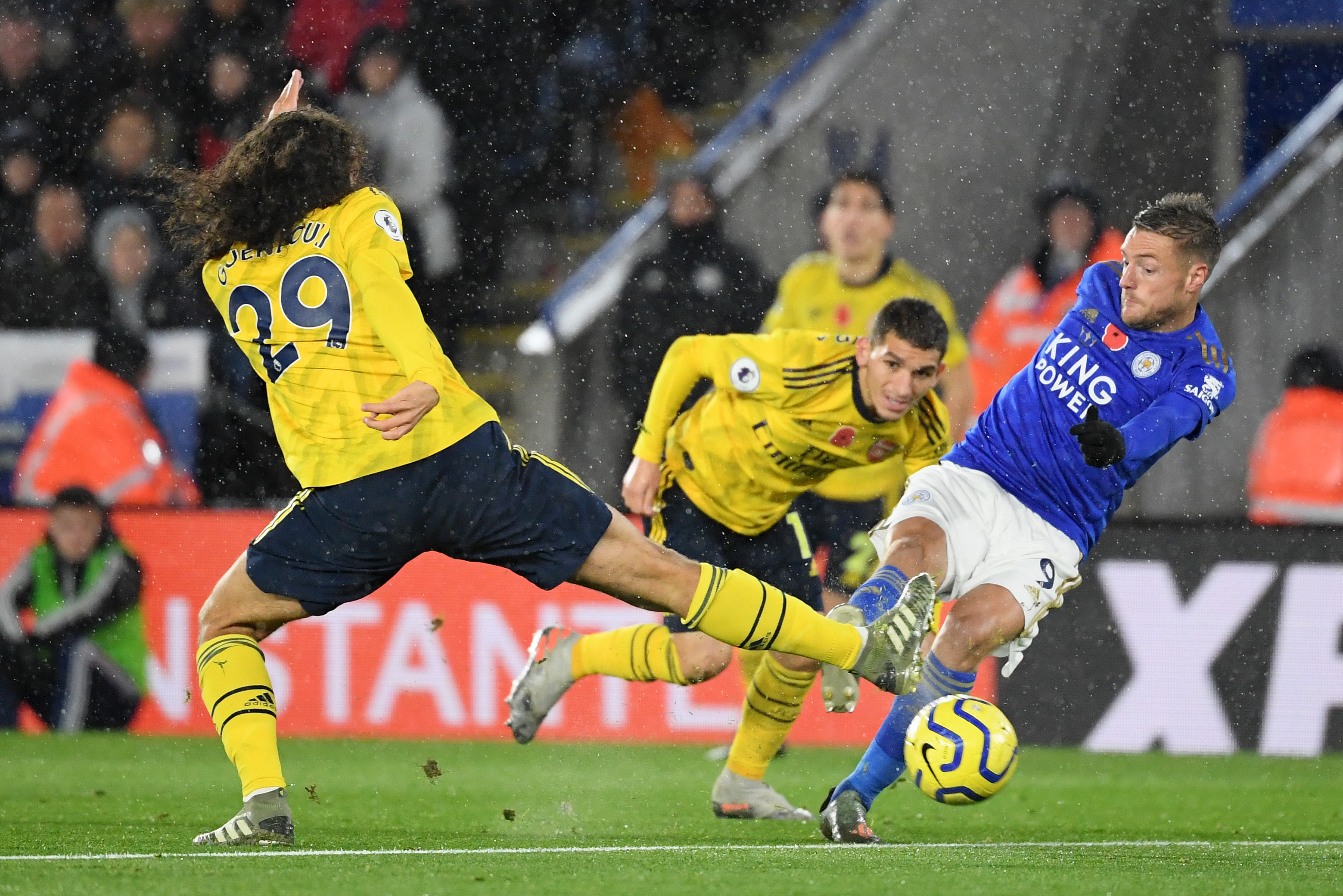 Torreira and Guendouzi were overrun in the middle of the park (Photo by Ross Kinnaird/Getty Images)
