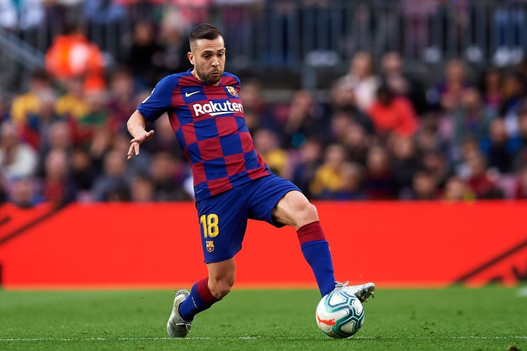 Jordi Alba put up another great performance for Barca. (Photo by Alex Caparros/Getty Images)